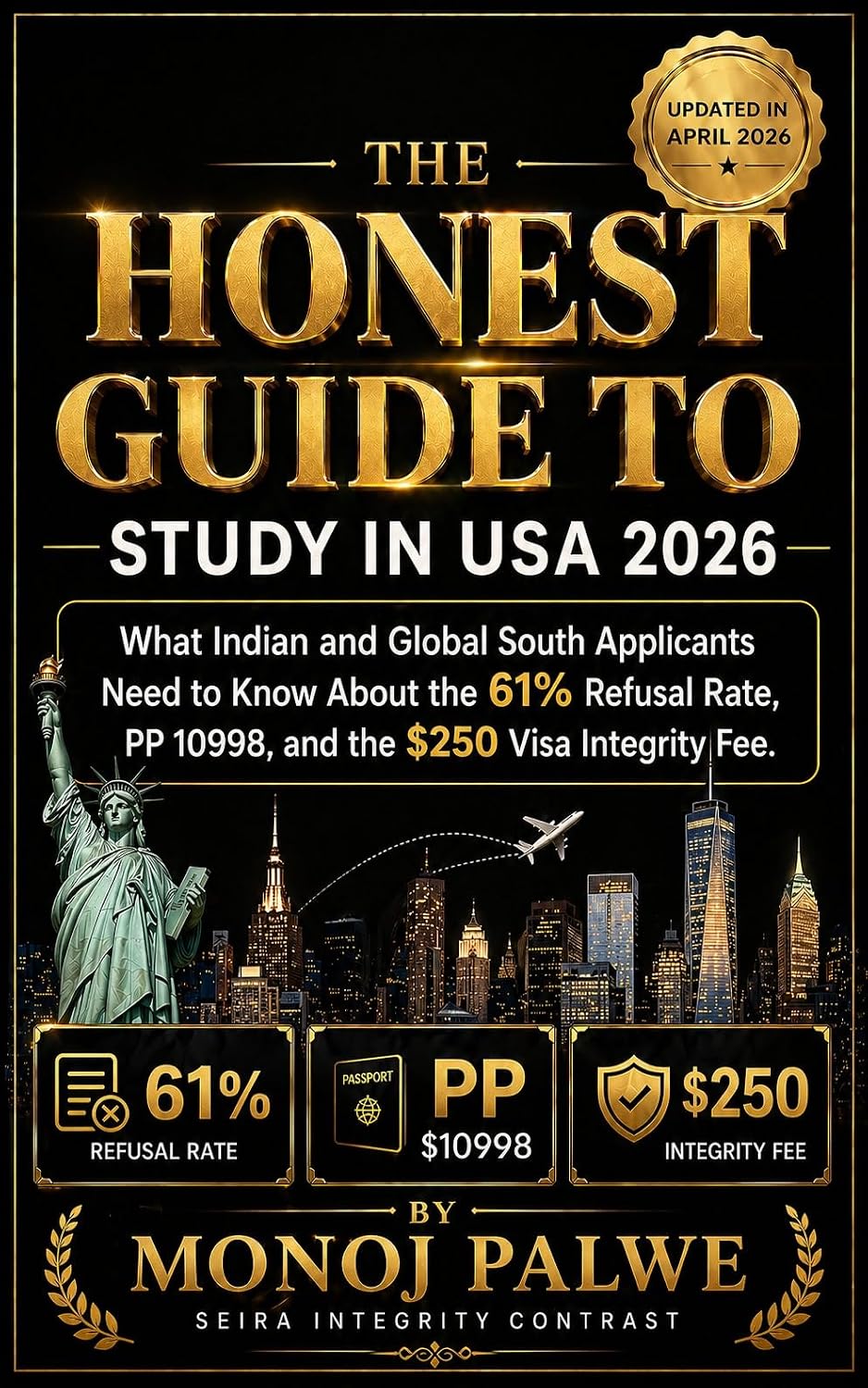 Honest Guide To Study in USA 2026 : What Indian and Global South Applicants Need to Know About the 61% Refusal Rate, PP 10998, and the $250 Visa ... - What Education Agents Will Not Tell You)